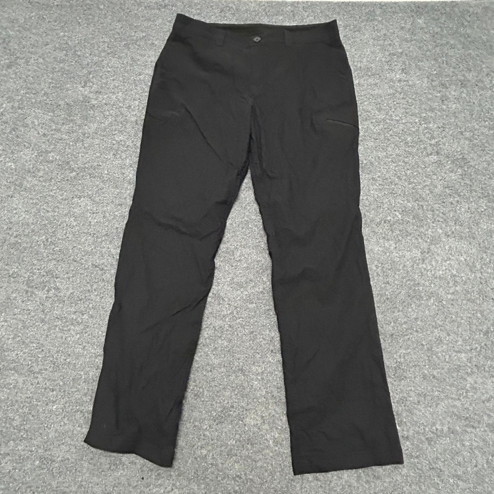 Eddie Bauer Pants Womens Size 12 Black Fleece Lined Hiking Outdoor Straight Leg